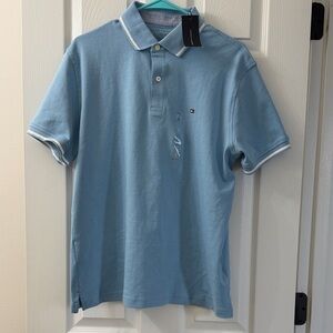 Tommy Hilfiger Men's Light Blue Polo Shirt